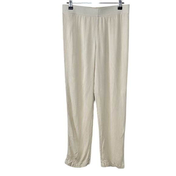 Aritzia Babaton Tribute Pant Mid-rise Crinkle-Texture Pants, Straight Leg, Small - Picture 1 of 10